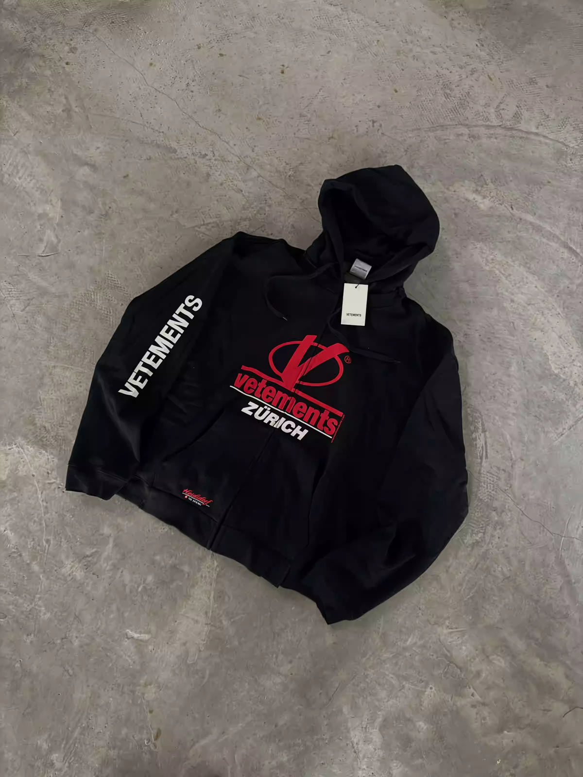 Vetements 18AW Zip Print Pullover Hoodie Sweatshirt Playboi Carti Edition