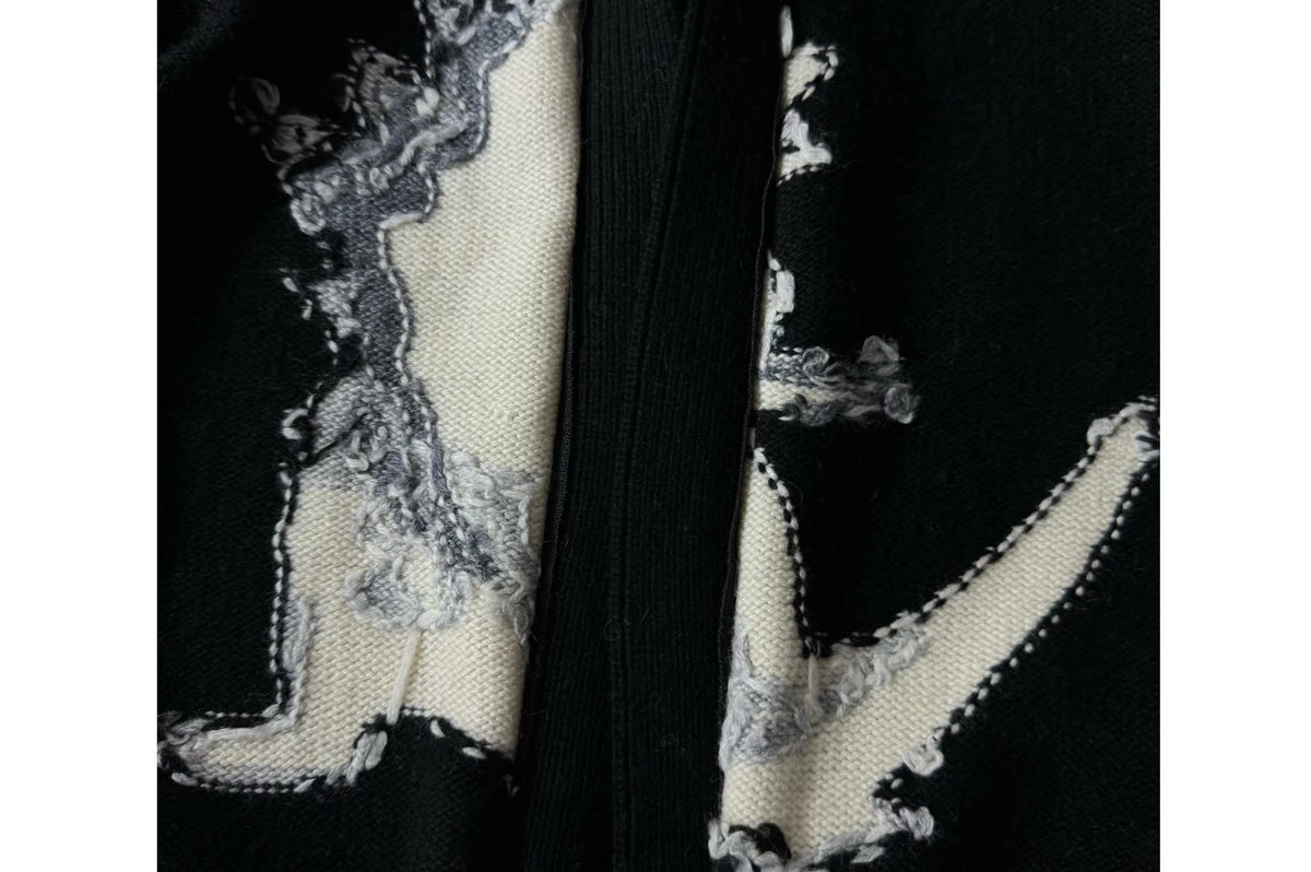 Yohji Yamamoto Y’s Men Godzilla Wool Knit Double-Zip Cardigan Jacket