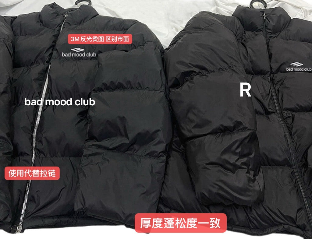 Skiwear 3M Reflective Nylon Puffer Jacket - Technical Shell Thermal Padding