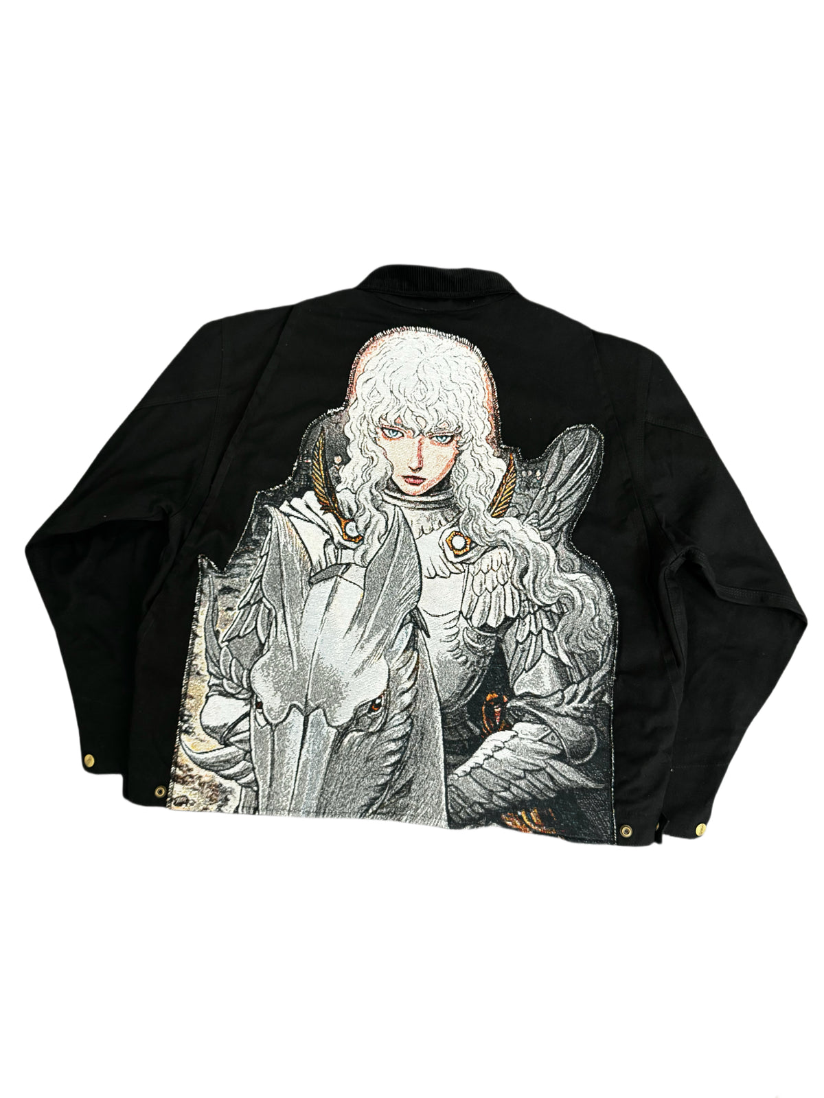 Berserk Griffith "White Hawk" Custom J01 Jacket - Remade Vintage Workwear - donclickin