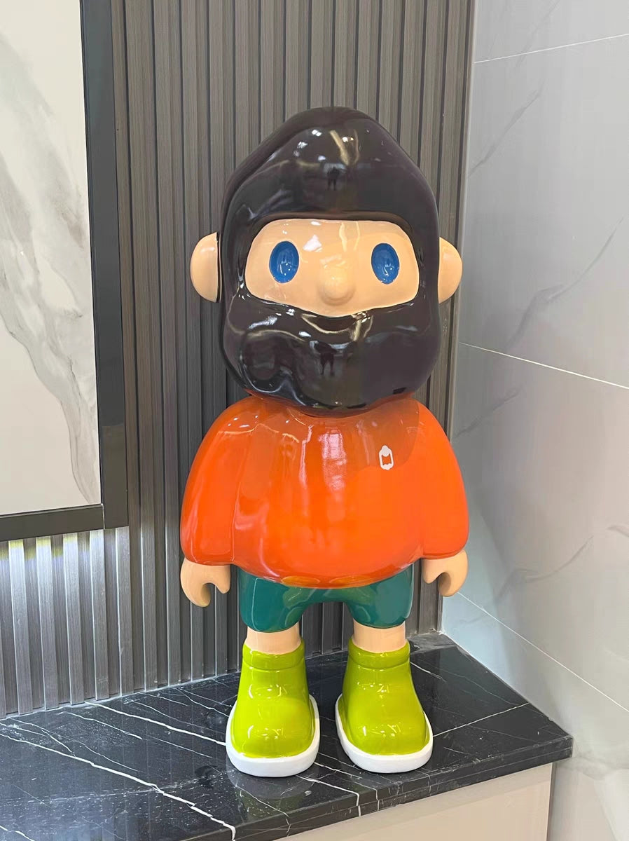 Farmer Bob Boyfriend Floor Display Cartoon Figurine/ Gift / Home Decor Piggy Bank