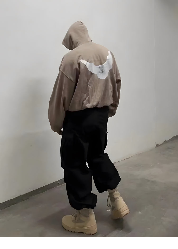 Kanye X Peace Dove X GAP Triple Collaboration Heavyweight Loose Hoodie Sweatshirt