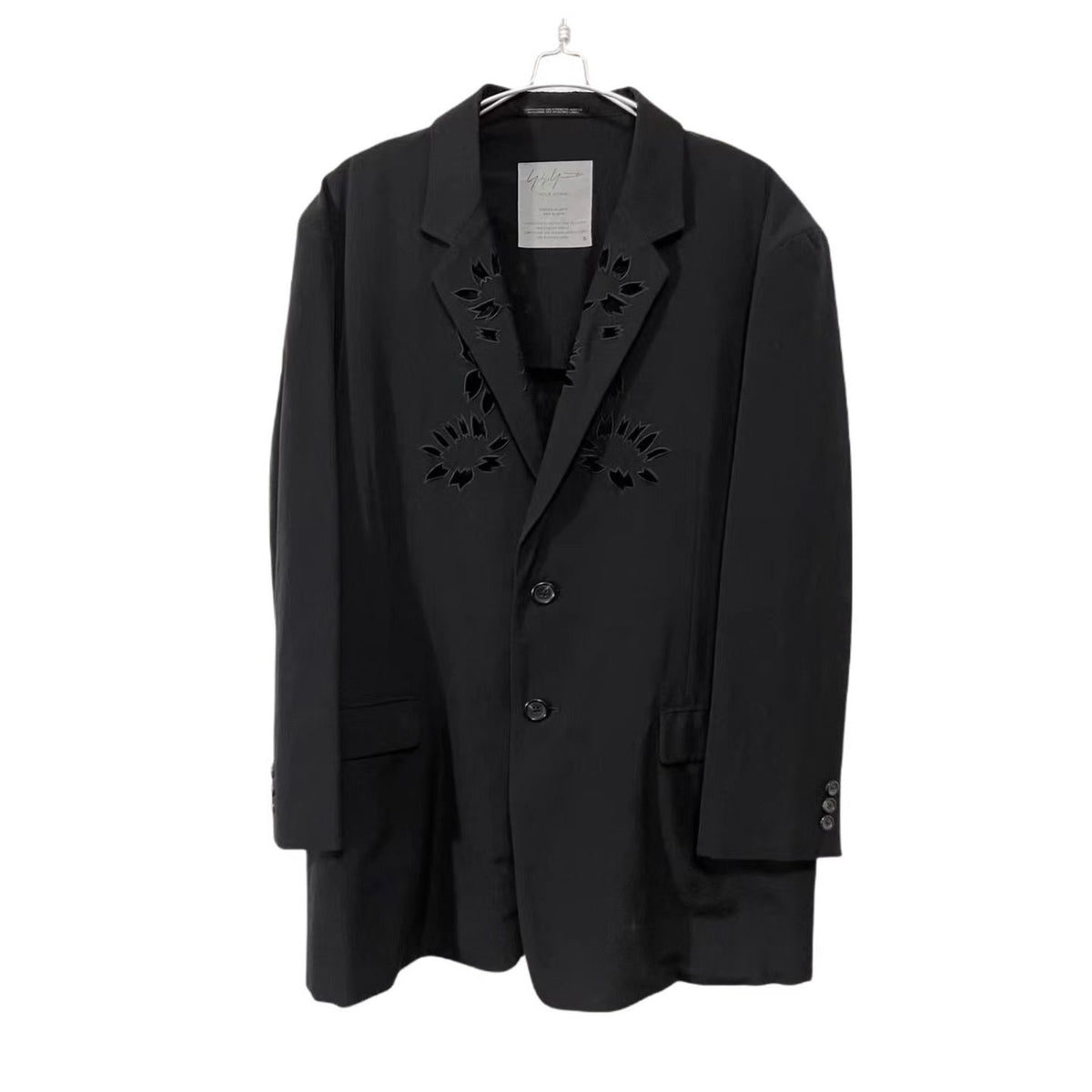 Yohji Yamamoto Archive Masterpiece ’Flowers and Youth’ Sakura Cutout Wool Blazer