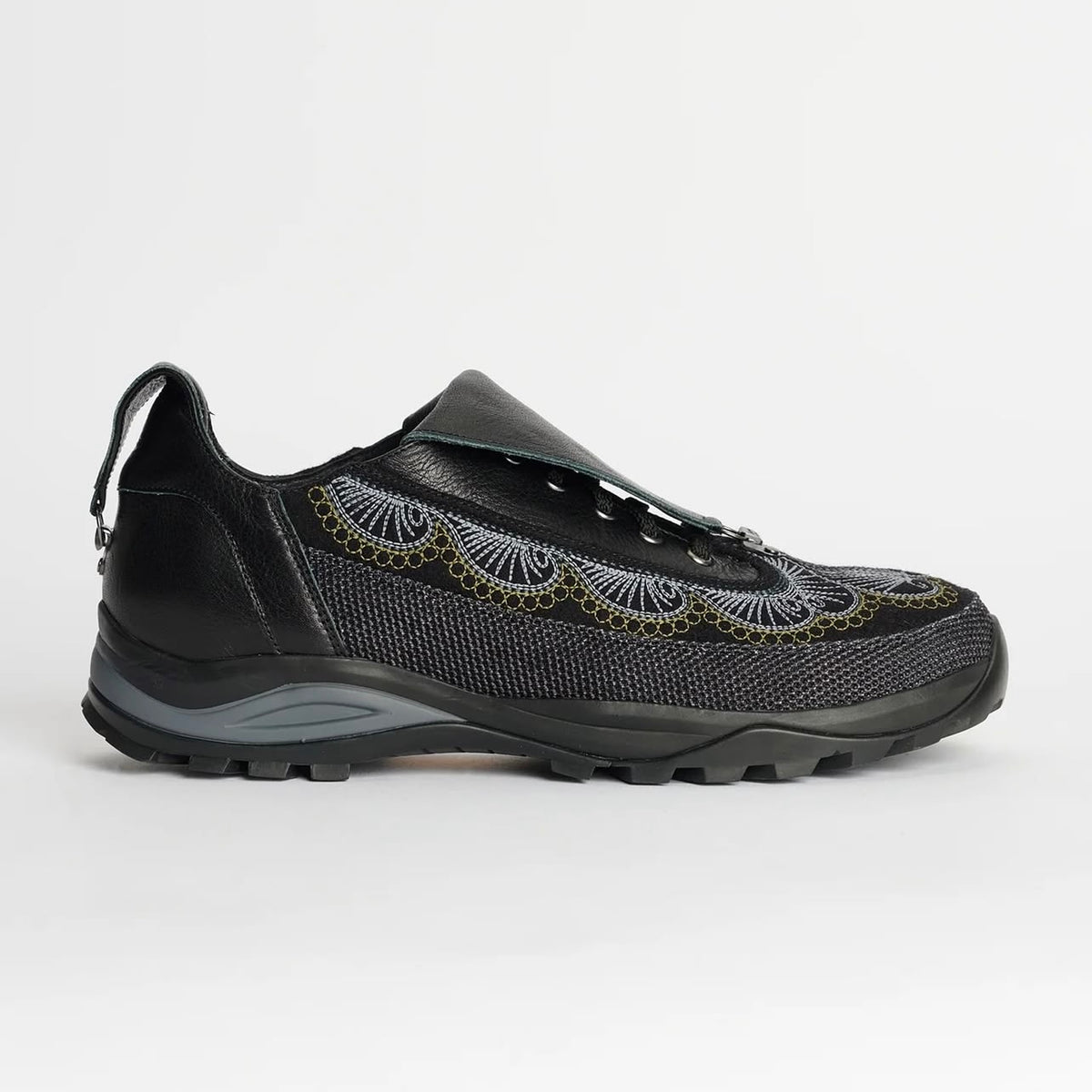 Kiko Kostadinov AW24 "CARVED BROGUE" Workwear Derby - Embroidered Leather Archive Shoe -