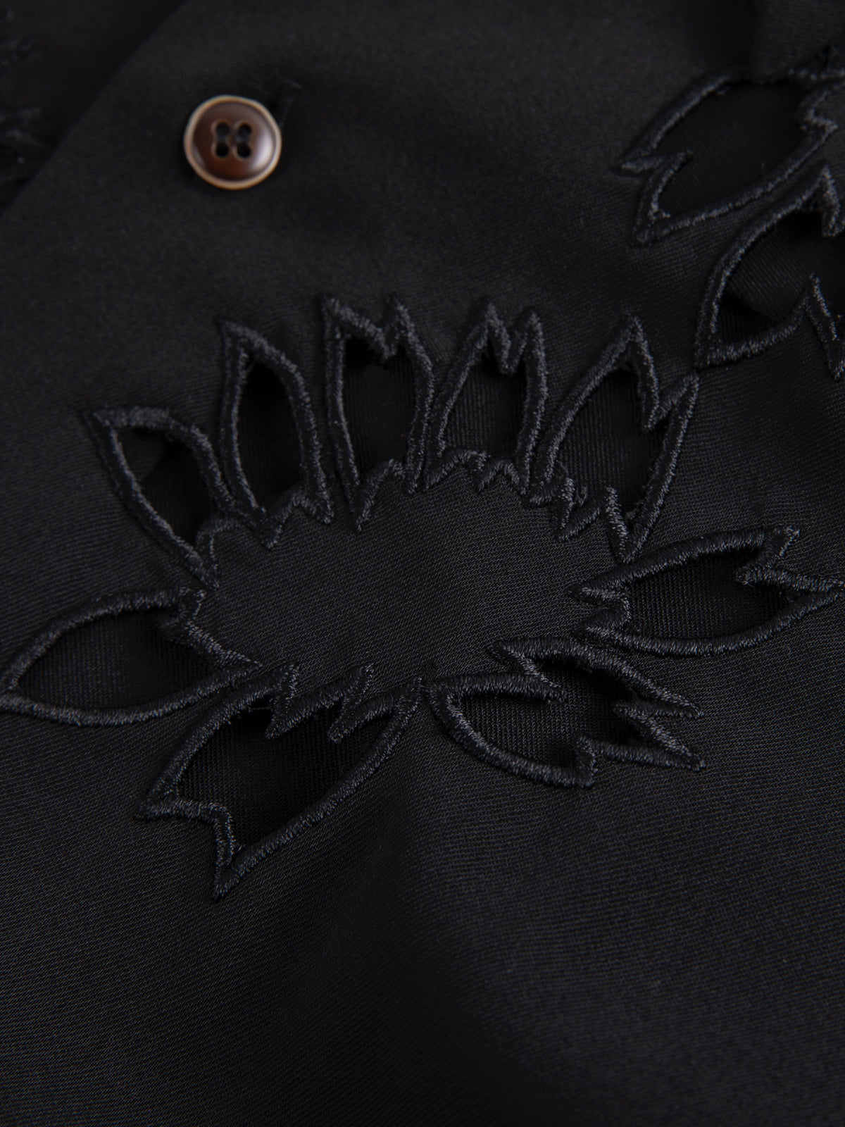 Yohji ’Flower & Youth’ Wool Shirt Jacket - Cherry Blossom Cut-Out Detailing