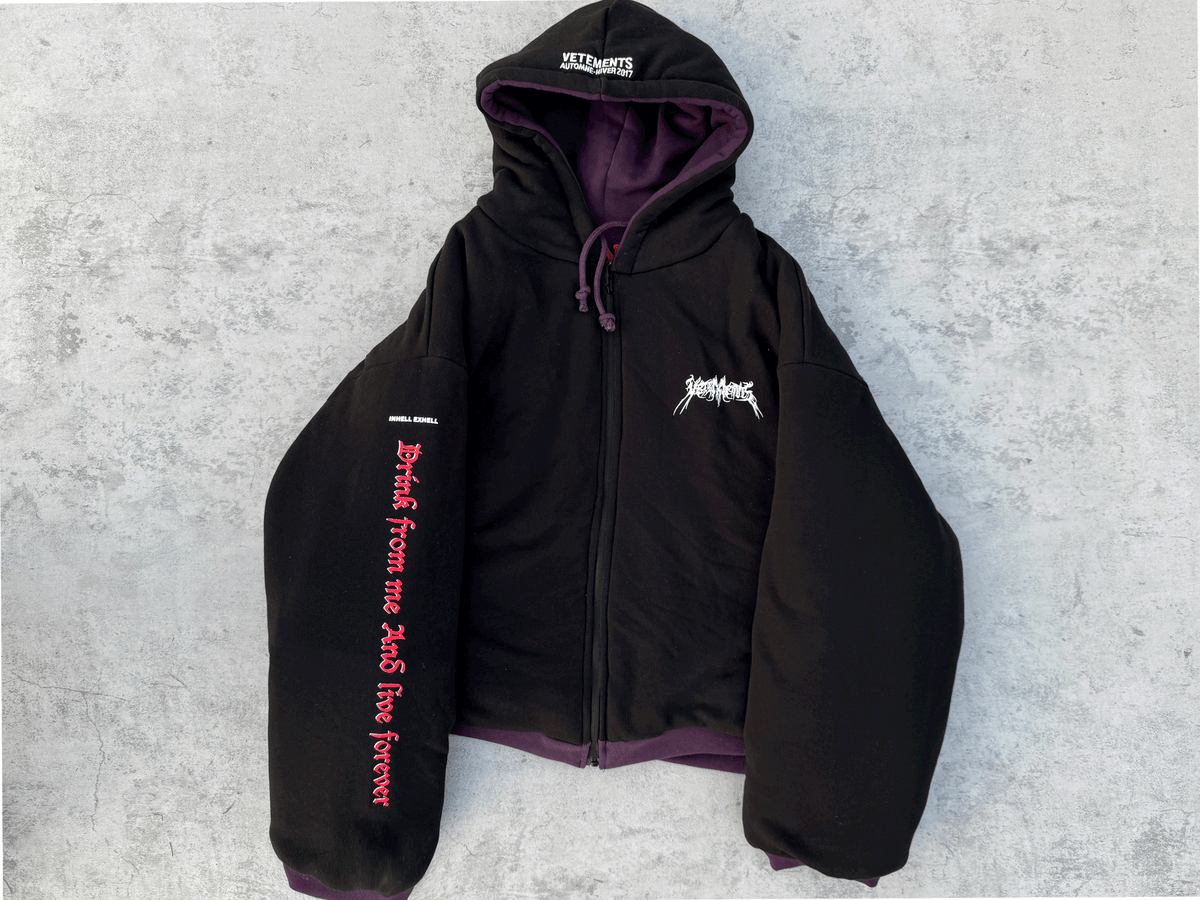 Revised Vetements 16FW TFD & Gun Club Reversible Bomber Jacket