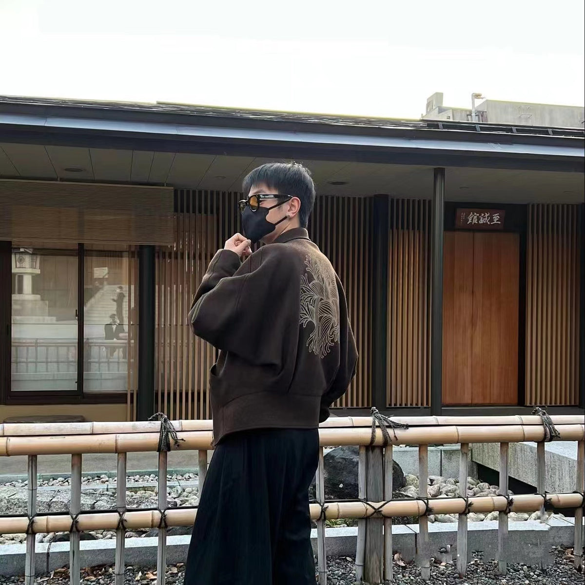Nemeth Rope-Knit Back Wool Jacket - Curved Blade Design Coat