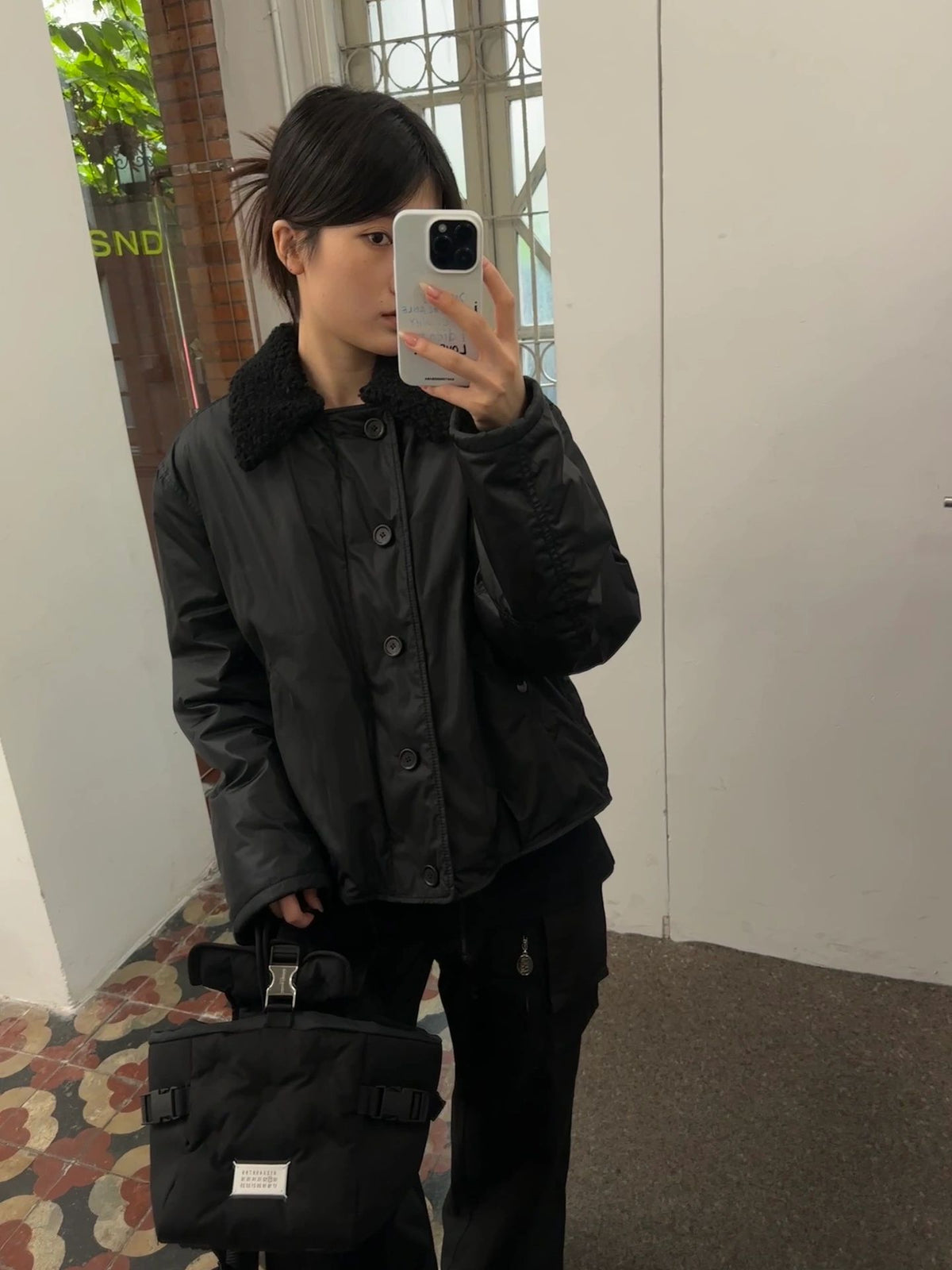 Our Legacy Plush Short Jacket Outerwear Faux Fur Collared Thickened