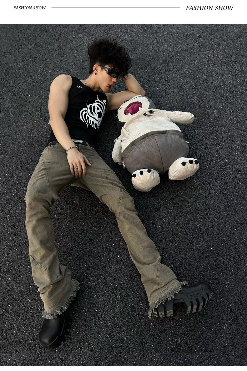 Snorlax Graphic Canvas Tote Bag - Anime Streetwear - SNORLAX