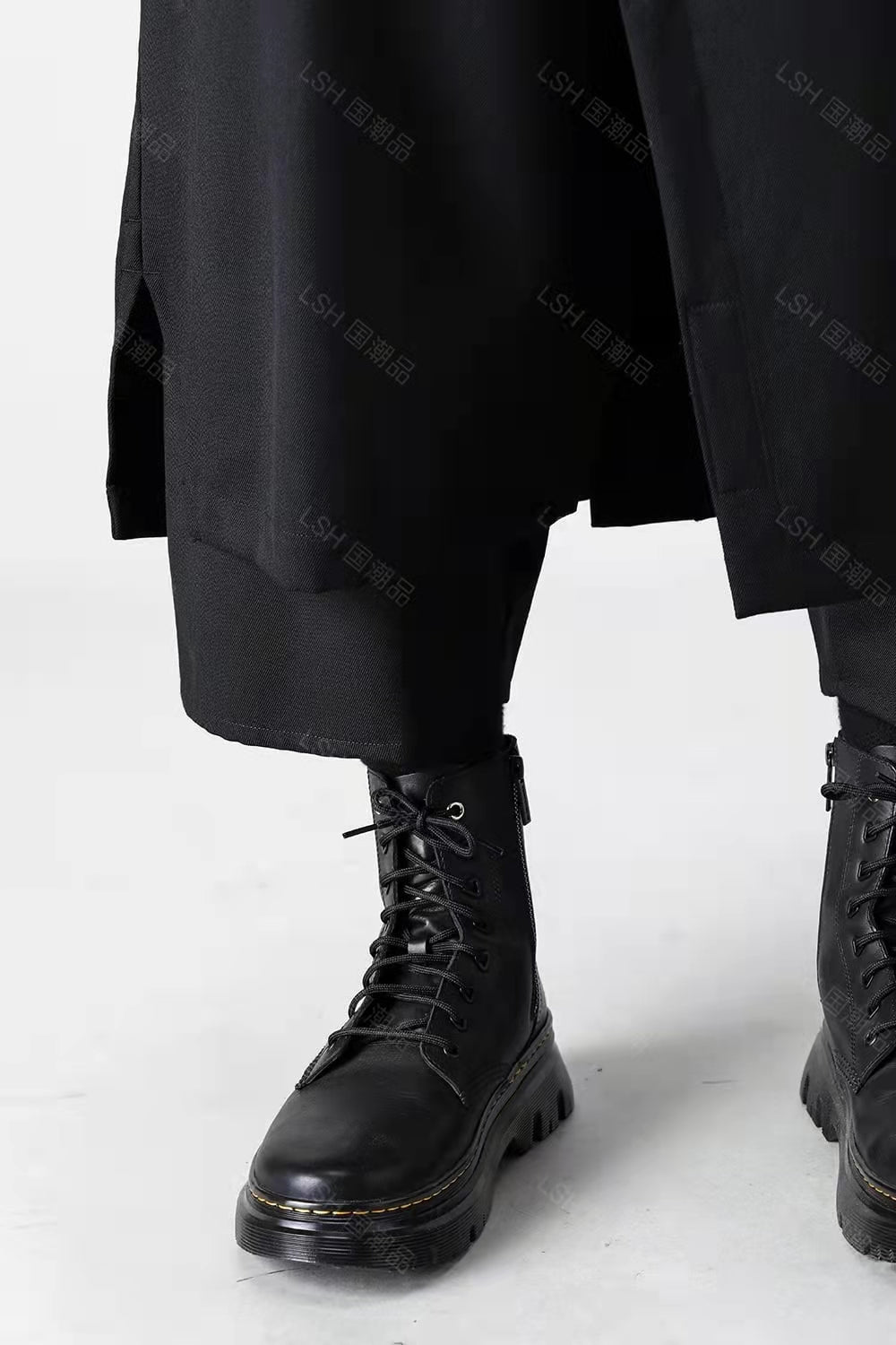 24SS Yohji Yamamoto Double-Layer Skirt Pants – Lightweight Wrinkle-Resistant - Size avaliable S ~ XL