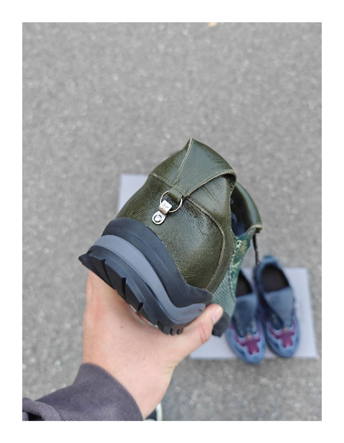 Kiko Kostadinov AW24 "CARVED BROGUE" Workwear Derby - Embroidered Leather Archive Shoe -