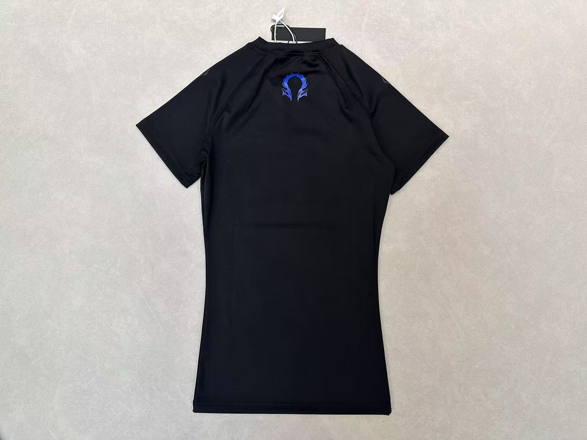 Breathedivinity Gothic Fitness Tee - Moisture-Wicking Stretch Short Sleeve