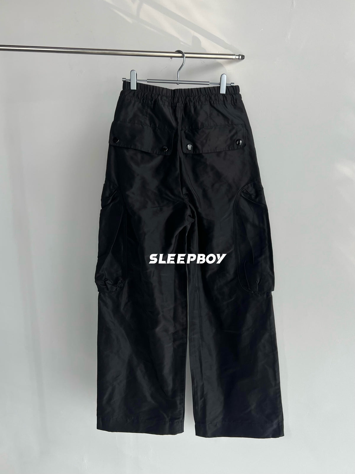 DVN AW24 Asymmetric Cocoon Zip Jacket - Nylon Utility Pants Set Oversized Pocket