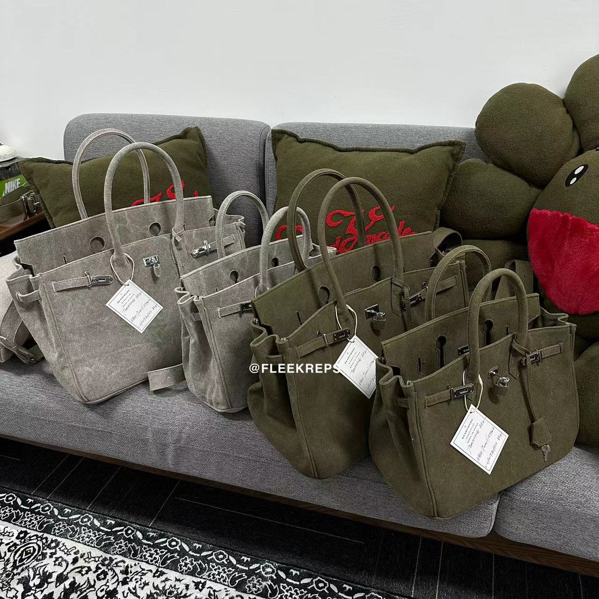 Remake Readymade Yuta Hosokawa Washed Canvas Birkin Bag - Large & Small Sizes