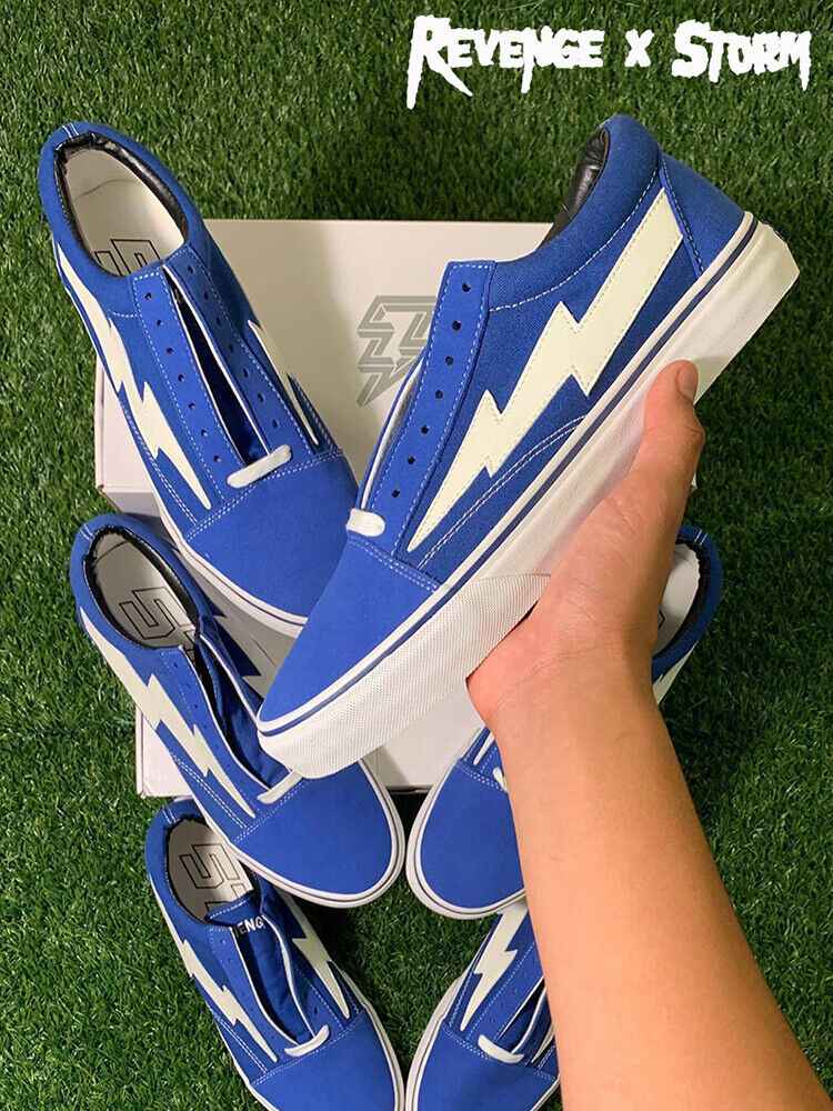 Revenge x Storm Lightning Skateboard Shoes Low-Top Canvas Shoes / Vengeful Storm - Size avaliable 35~45