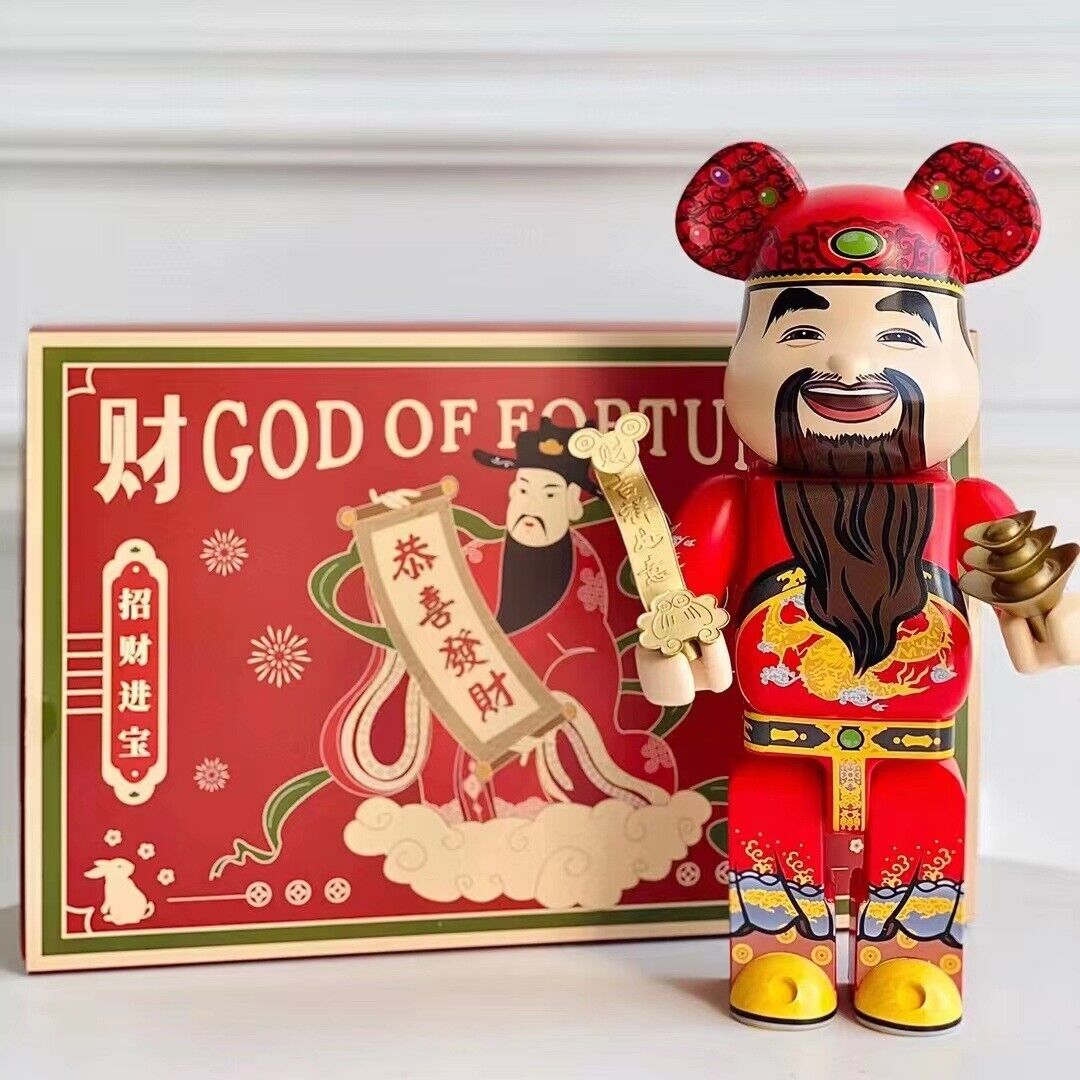 New Year Wealth Deity /BE@RBRICK 400% Violent Bear: Building Block Bear/ Figure