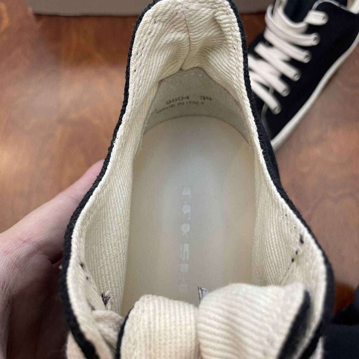 Correct Vers. Rick Owens Wax Surface Satin Sub-line Leather Shoes High/Low Cut