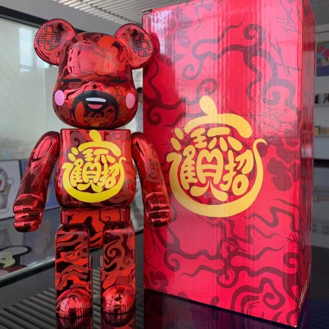 New Year Wealth Deity /BE@RBRICK 400% Violent Bear: Building Block Bear/ Figure