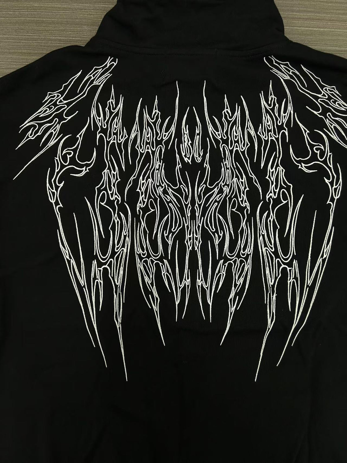 Breathedivinity Heavyweight Embroidered Track Jacket - Stand Collar