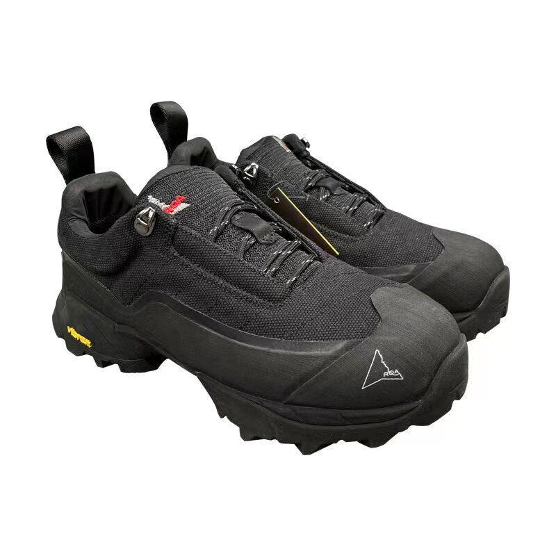 ROA POYANA Chunky Gorpcore Outdoor Boots - Height-Increasing Hiking Sneakers Size available 36~46 / Black - donclickin