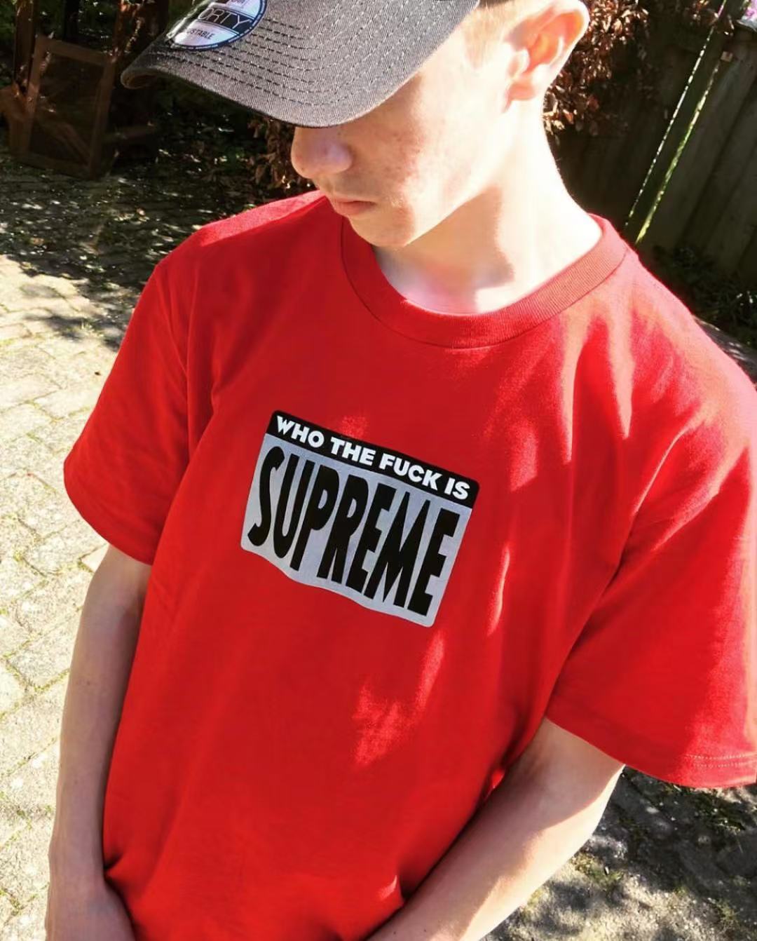 24SS Sup Short-Sleeve T-shirt Retro Unisex 280g Pure Cotton