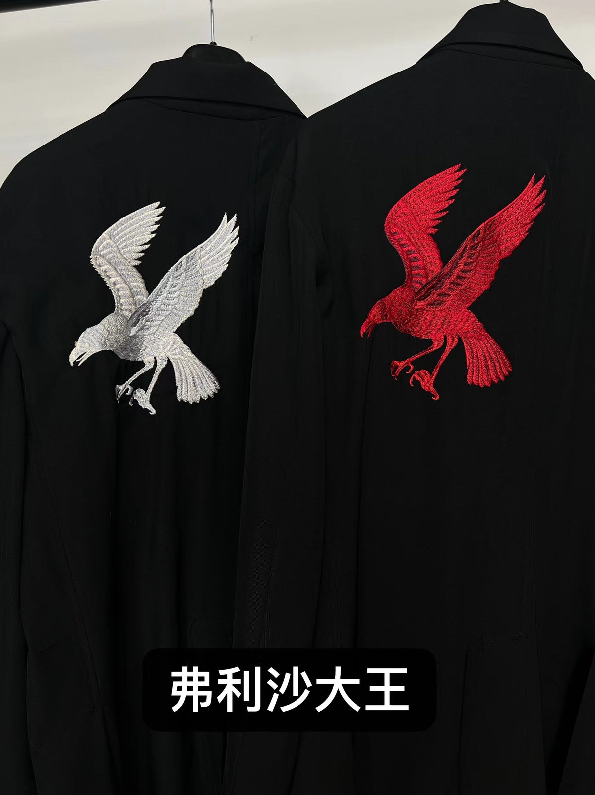 Yohji Yamamoto Dark 21AW Long Blazer Coat Dual Crow Embroidery on Back