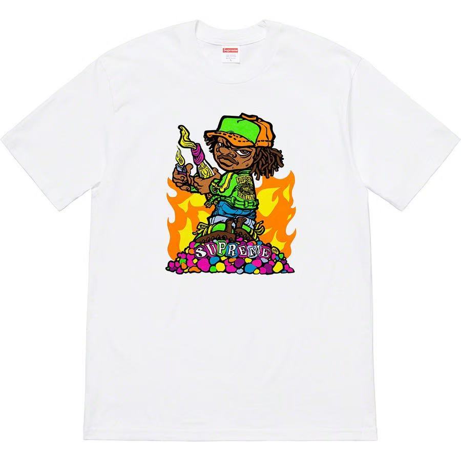 24SS Sup Short-Sleeve T-shirt Retro Unisex 280g Pure Cotton