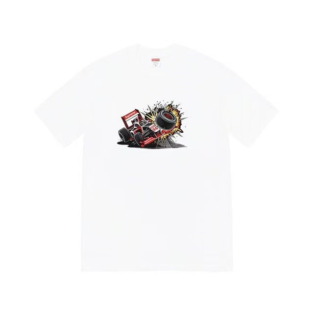 24SS Sup Short-Sleeve T-shirt Retro Unisex 280g Pure Cotton