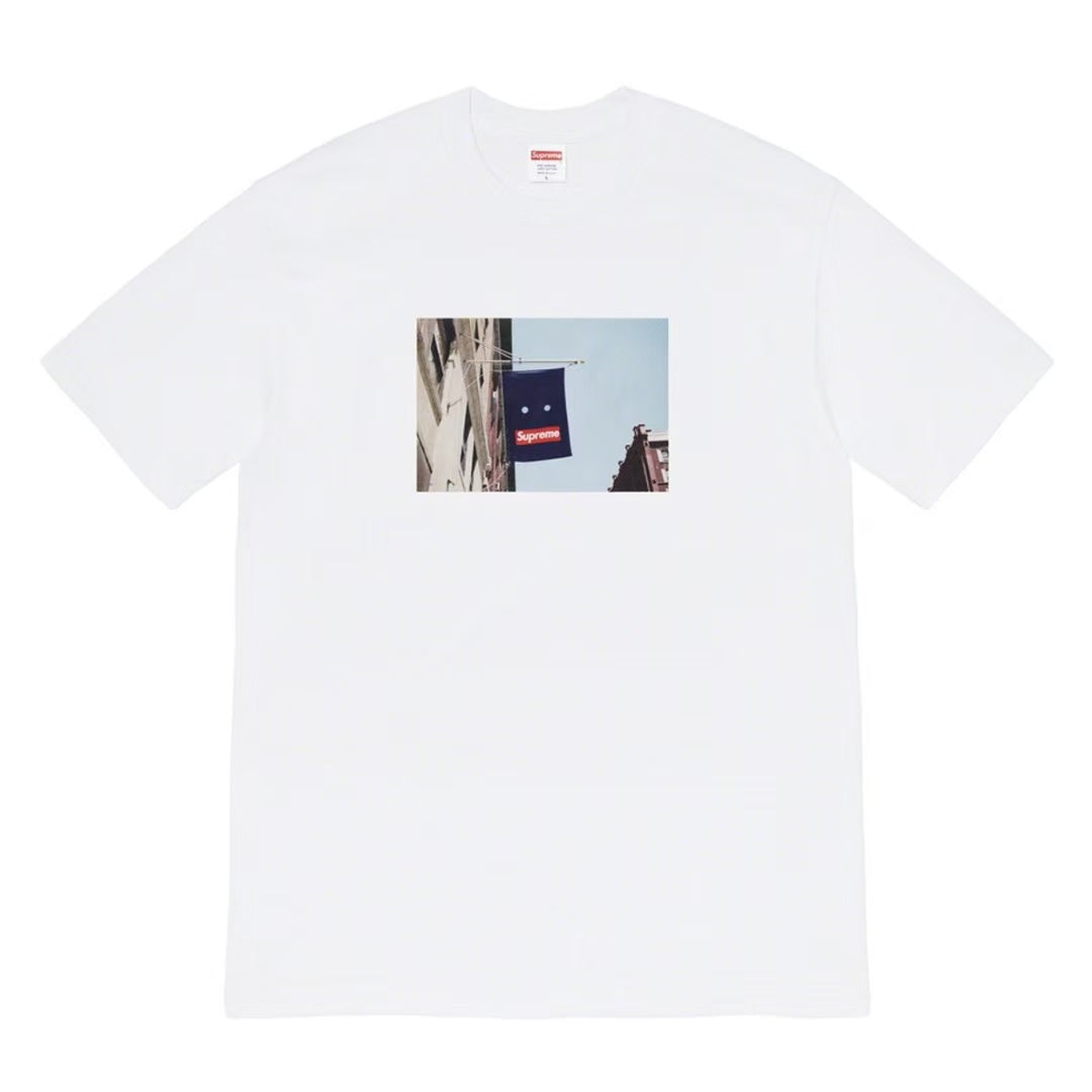 24SS Sup Short-Sleeve T-shirt Retro Unisex 280g Pure Cotton