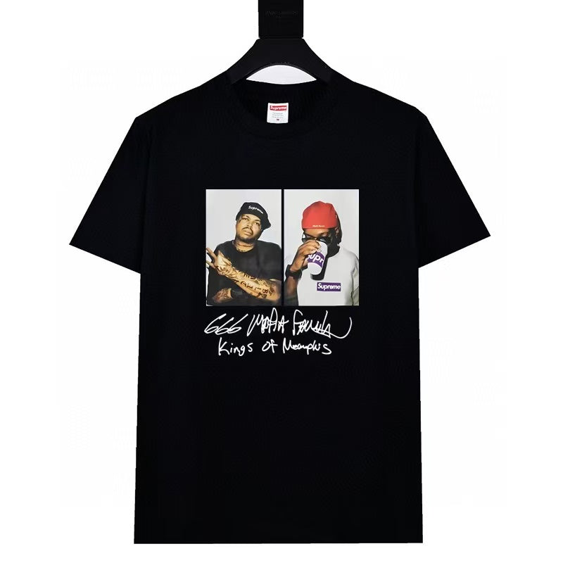 24SS Sup Short-Sleeve T-shirt Retro Unisex 280g Pure Cotton