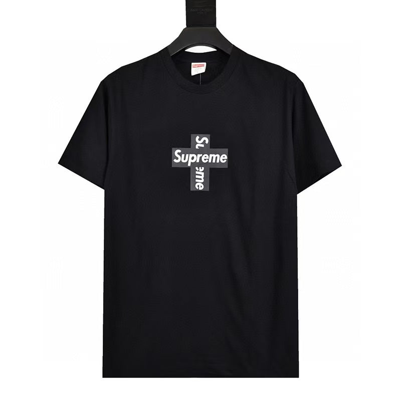 24SS Sup Short-Sleeve T-shirt Retro Unisex 280g Pure Cotton