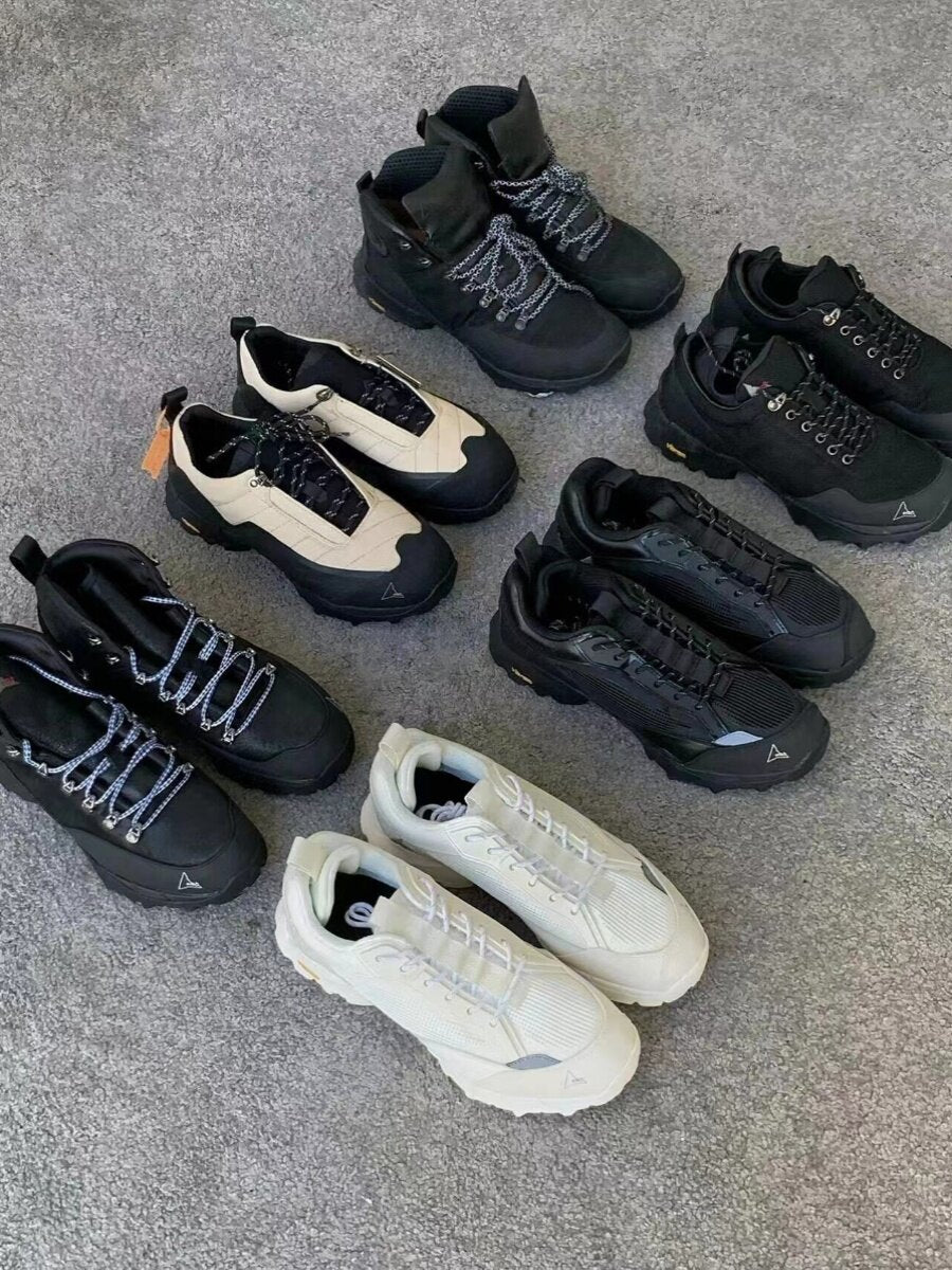 ROA POYANA Chunky Gorpcore Outdoor Boots - Height-Increasing Hiking Sneakers  -  donclickin