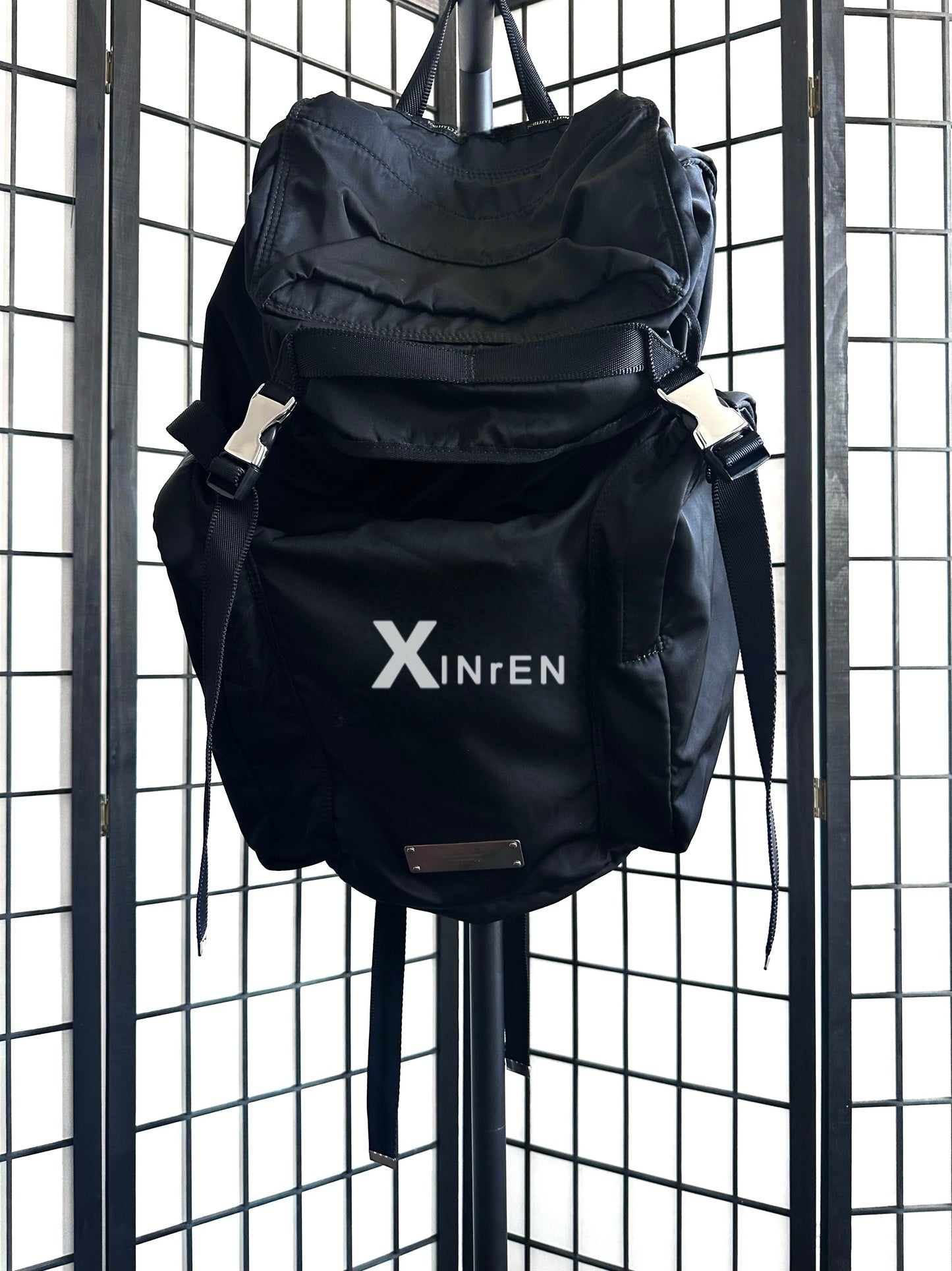 XINrEN Limited Edition Undercover Classic Nylon Parachute Backpack - Black - Nylon Black