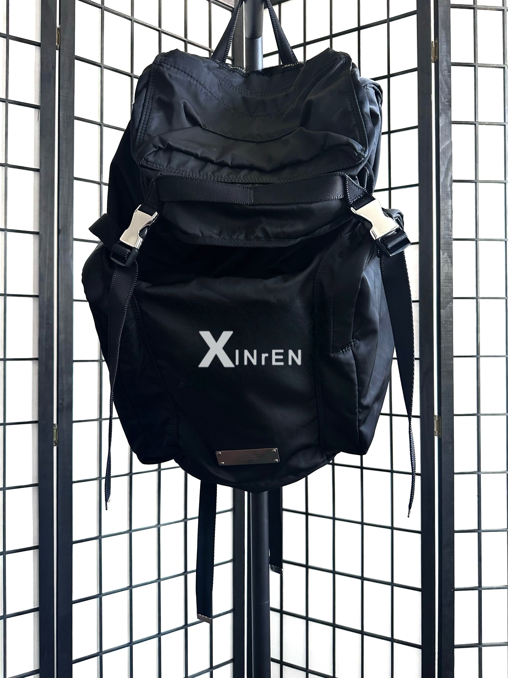 XINrEN Limited Edition Undercover Classic Nylon Parachute Backpack - Black - Nylon Black