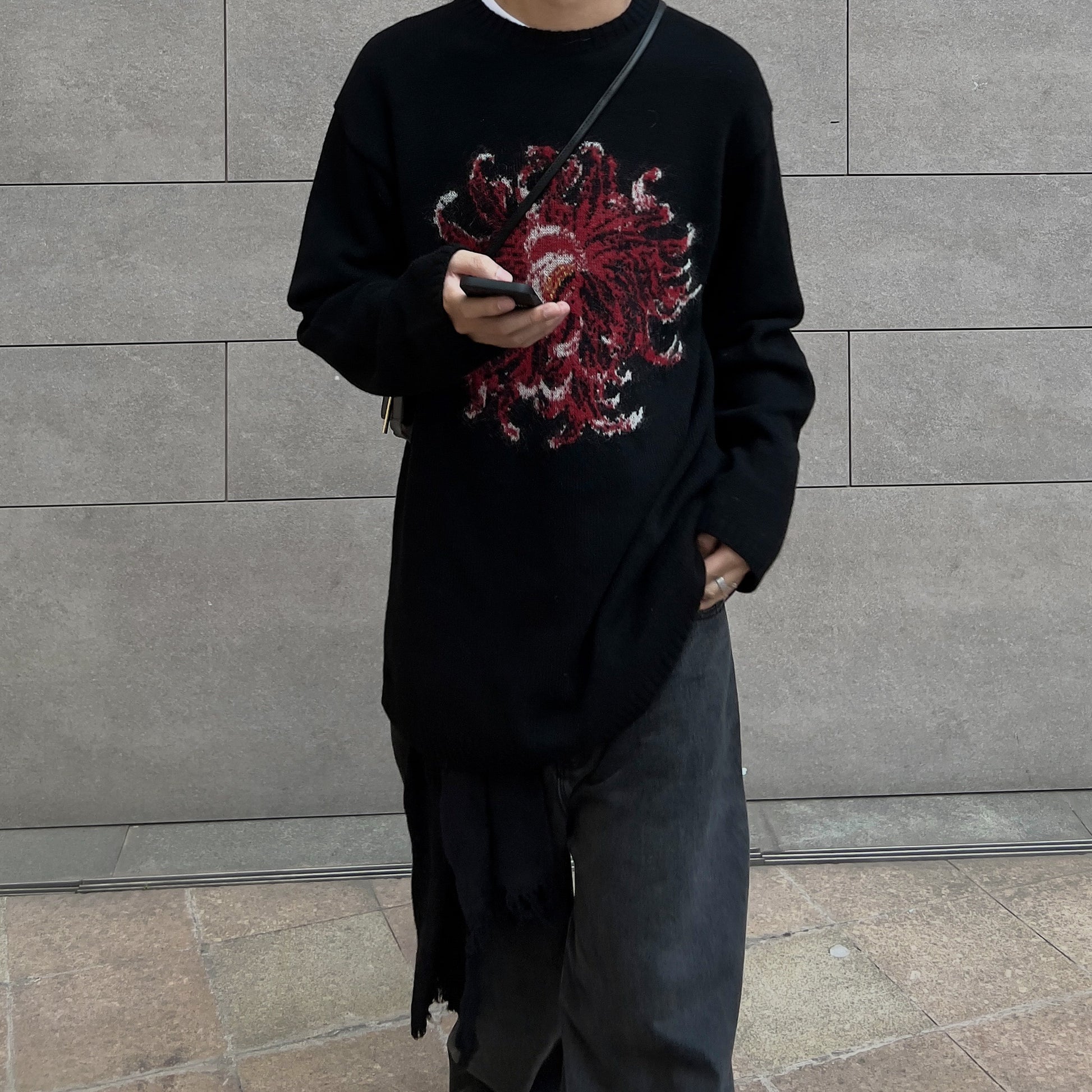Yohji / Dahlia 花と少年 ’Flower & Youth’ Mohair Wool Knit Sweater