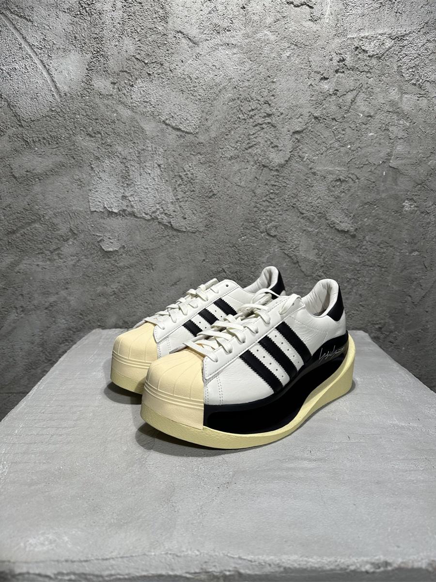 Revised Yohji Archive Shell Toe High-Top - Triple Black Platform     