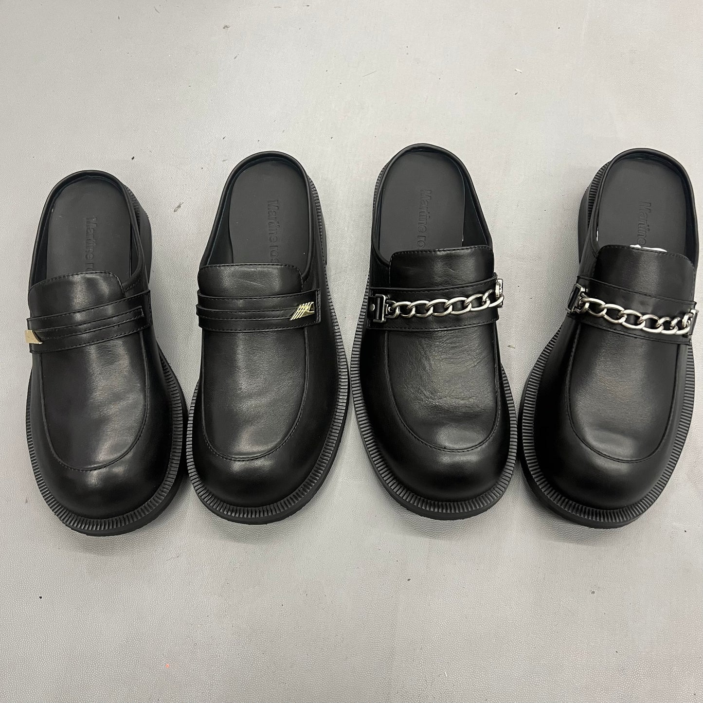 Martine Rose Loafer-Derby Genuine Leather Slip-On Shoes Retro Platform