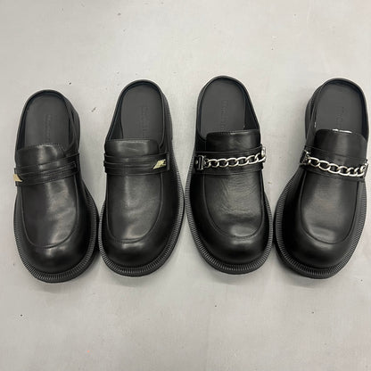Martine Rose Loafer-Derby Genuine Leather Slip-On Shoes Retro Platform