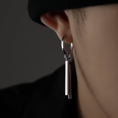 S925 Sterling Swagger: Zoro’s Silver Ear Stud for Men’s Samurai