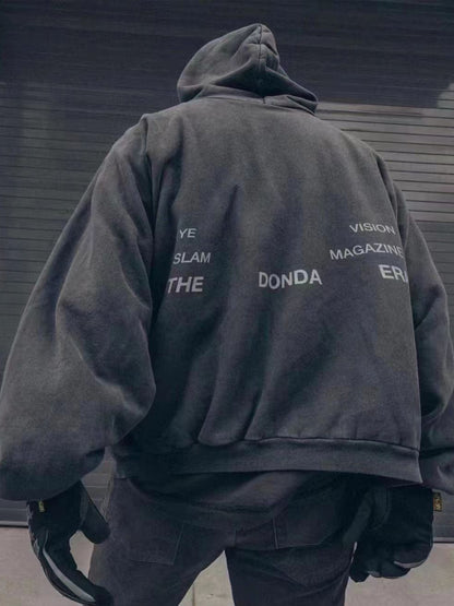 DONDA KANYE Vers. Hoodie Loose Oversize Streetwear Hooded Sweatshirt Reflective