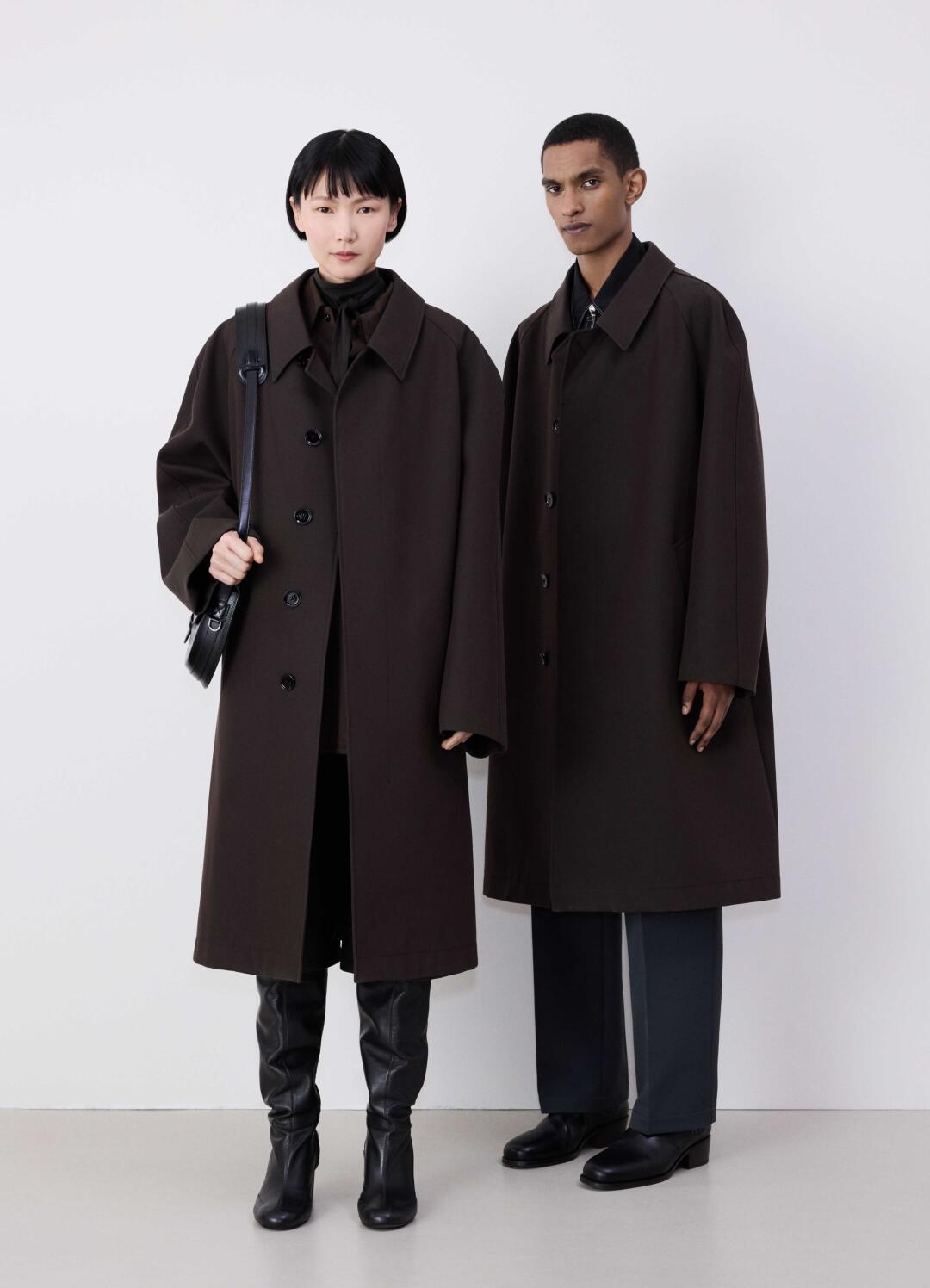 24FW Lemaire Wool Blend Coat – Heavyweight Raglan Long Trench