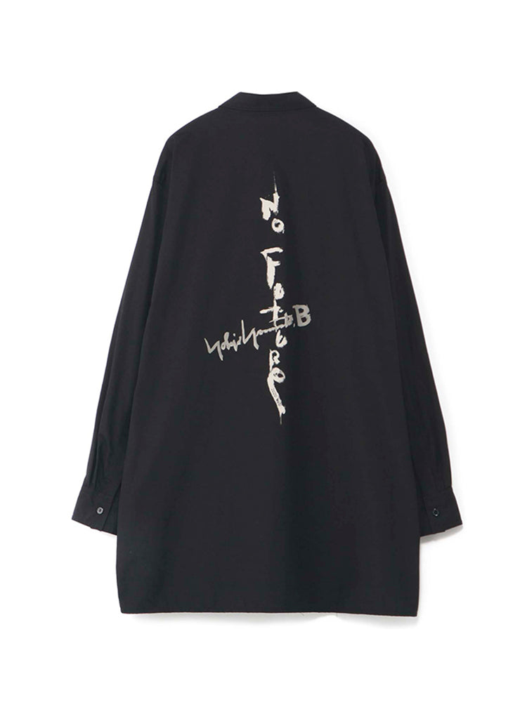 Yohji Yamamoto Dark ’NO FUTURE’ Print Edition Shirt Unisex Couple’s