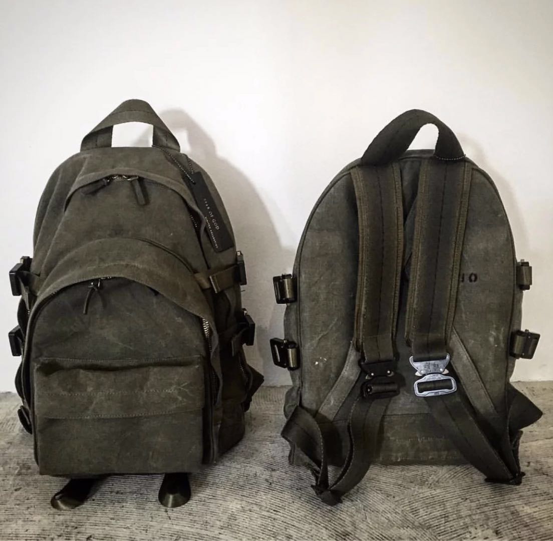 Yuta Hosokawa READYMADE x FOG Vers. Backpack Dual-Shoulder Bag Titanium Buckles - Green