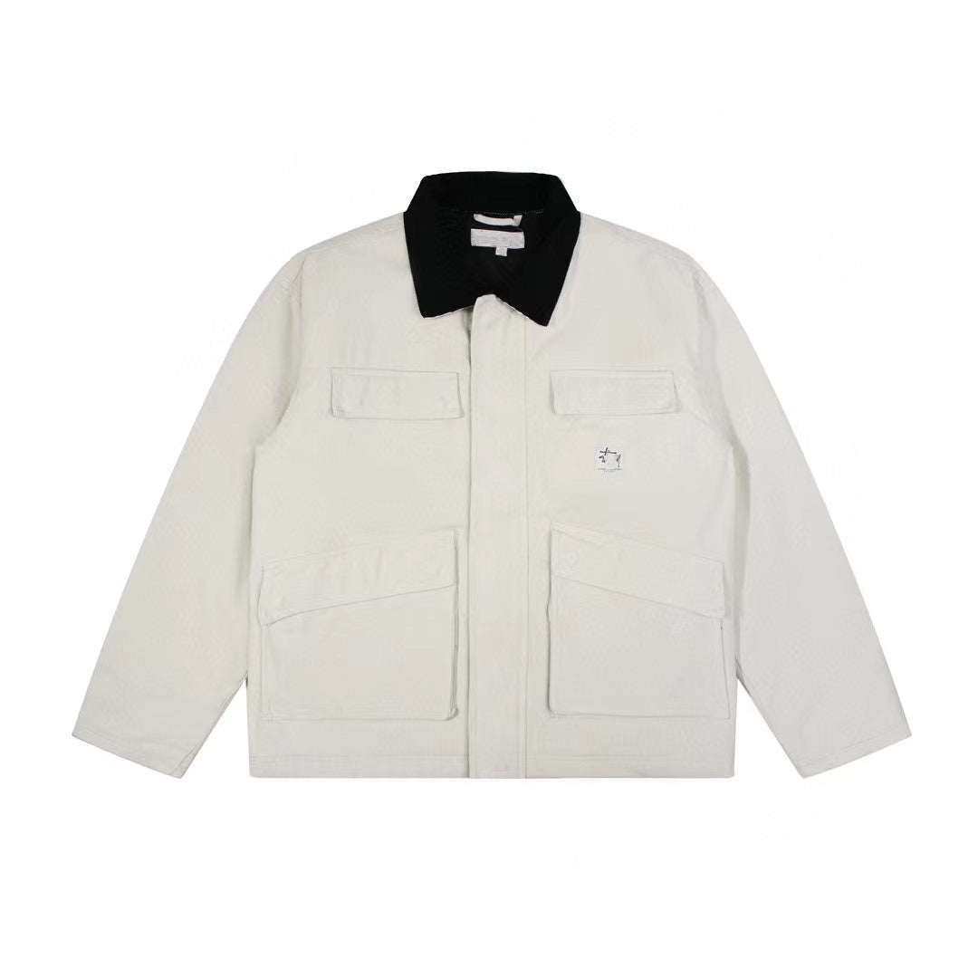 Stussy Vintage Washed Denim Carhartt Workwear Jacket – Detroit J97 Coat