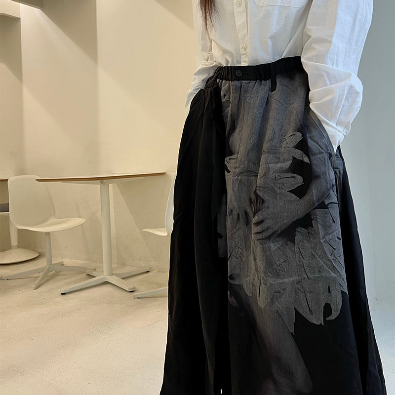 Yohji Uchida Suzuran Ashura Hakama Pants - Samurai-Tailored Kendo Skirt Pants