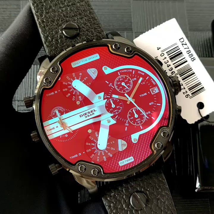 Diesel DZ7395 Chameleon Large Dial Quartz Chronograph Watch Polarized Men Watch - Order with colors