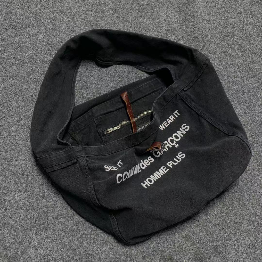 CDG Vintage Denim Hobo Bag Washed Distressed Canvas Crossbody Bag - Order with colors