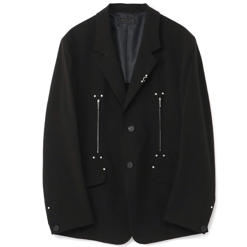 Yohji Yamamoto Dark Punk Studded Blazer Jackets - Functional Suit