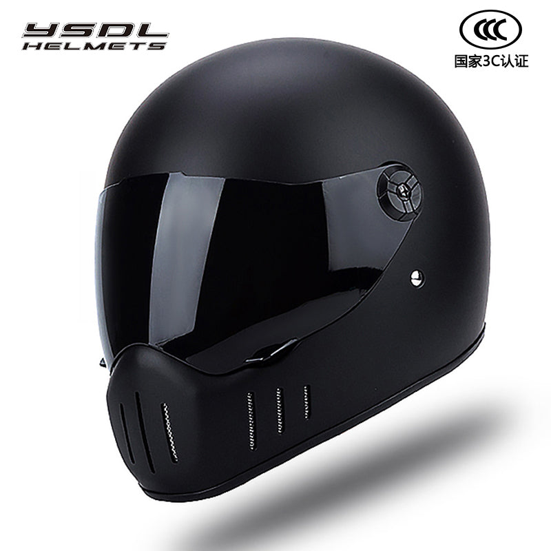 Full Coverage Retro Motorcycle Helmet Cruiser Bike Full-Face All-Season Racing - Size avaliable S ~ XXXL Order
