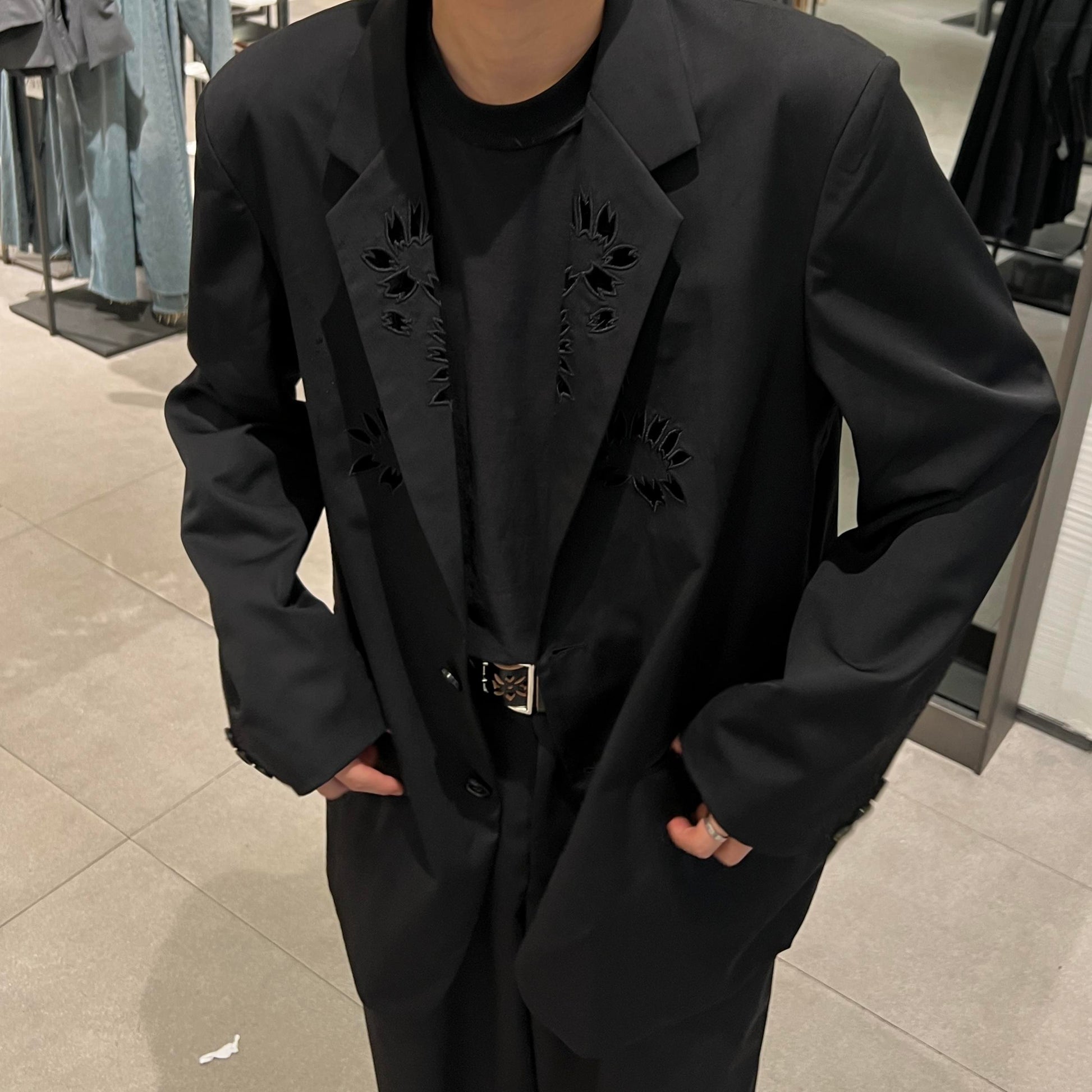 Yohji Yamamoto Archive Masterpiece ’Flowers and Youth’ Sakura Cutout Wool Blazer